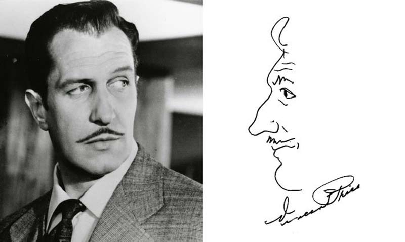 Vincent Price'ın imzası