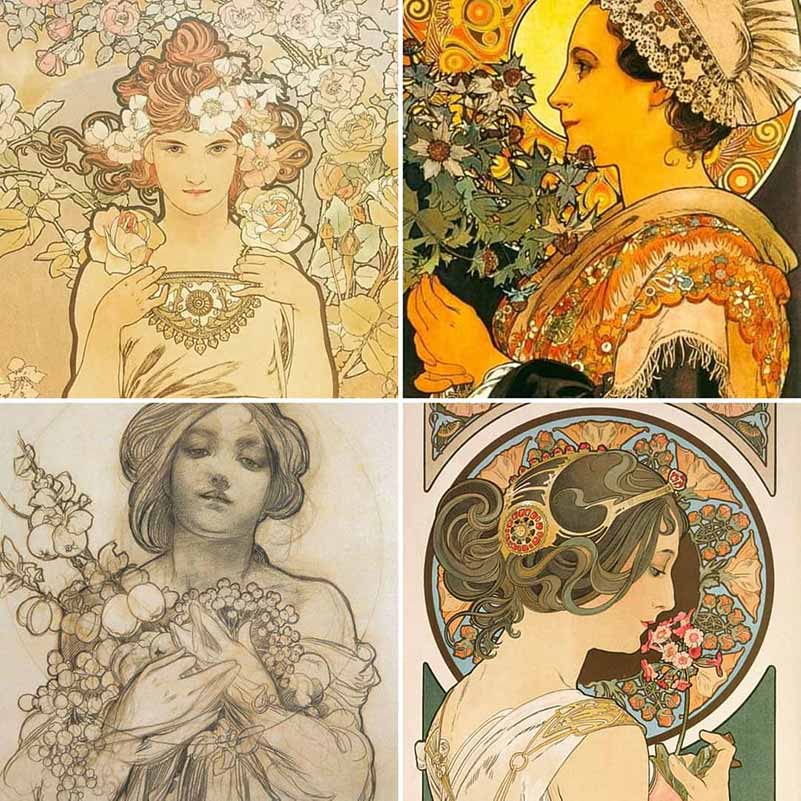 Mucha Nin Afis Tasarimlari Nasil Art Nouveau Nun Yuzu Oldu Oggito