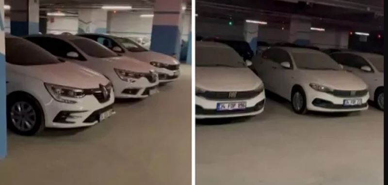 Çamlıca Camii'nin otoparkında stoklandığı öne sürülen otomobiller