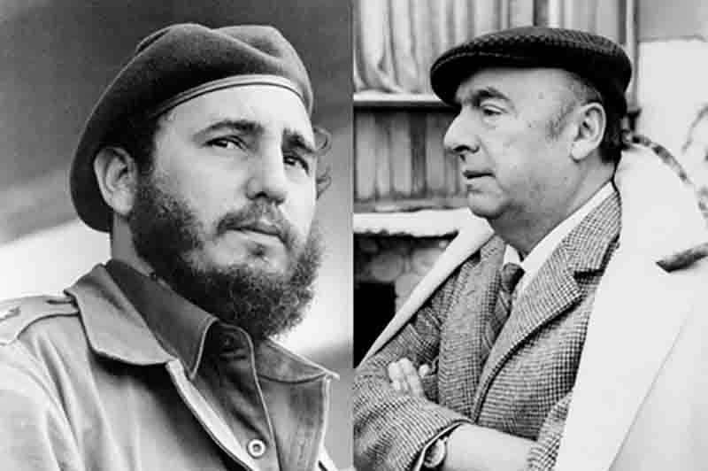 fidel castro  pablo neruda