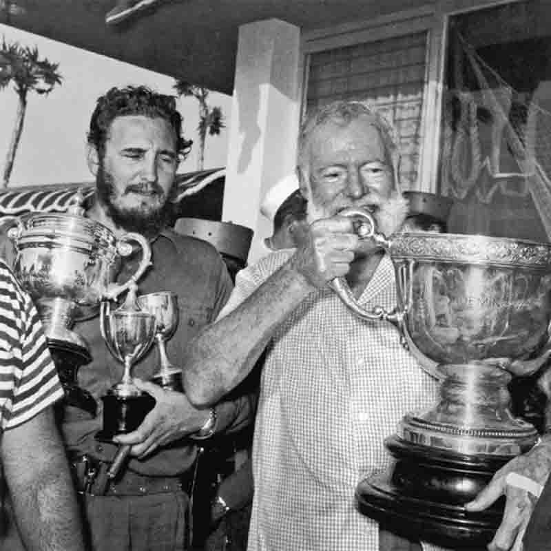 fidel castro  ernst hemingway
